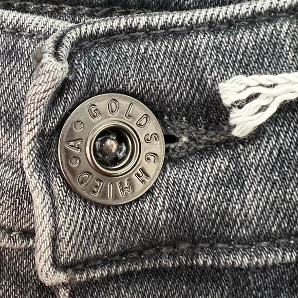 Adriano Goldschmied Farrah HR Skinny Denim Jeans Black Gray Stretch Size 23 NWT - Picture 5 of 14